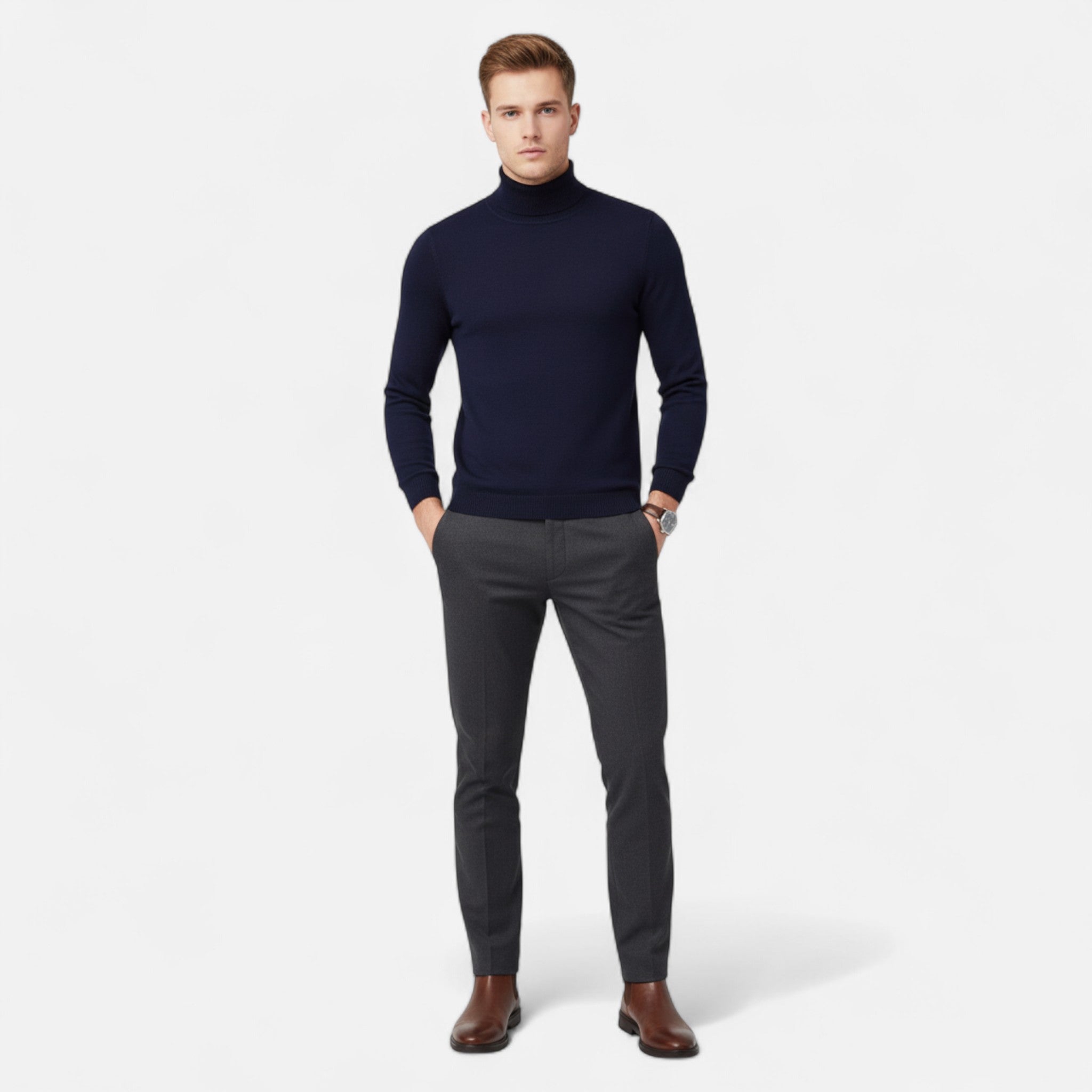 Soreux | Pull Classique en Laine Mérinos pour Homme