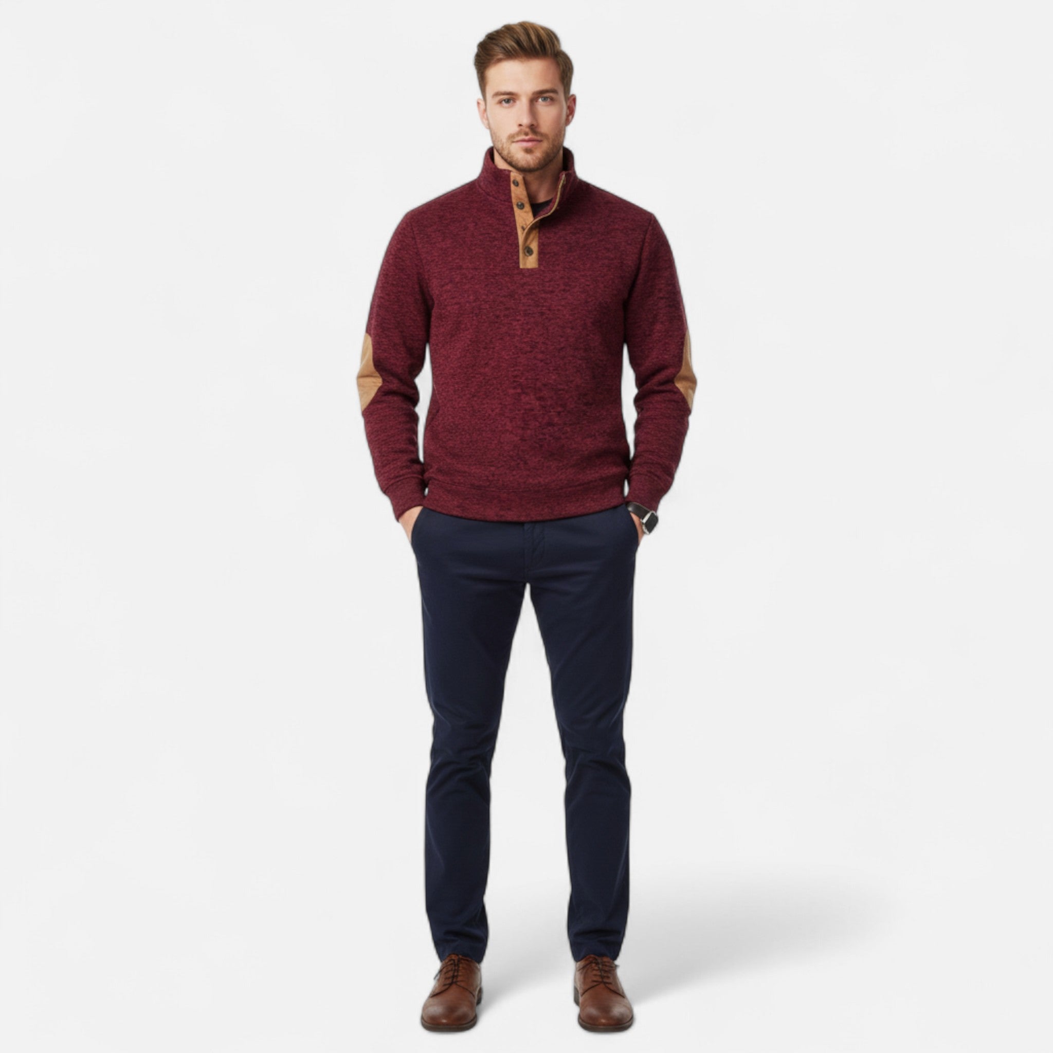 Soreux | Pull à Col Montant en Maille pour Homme