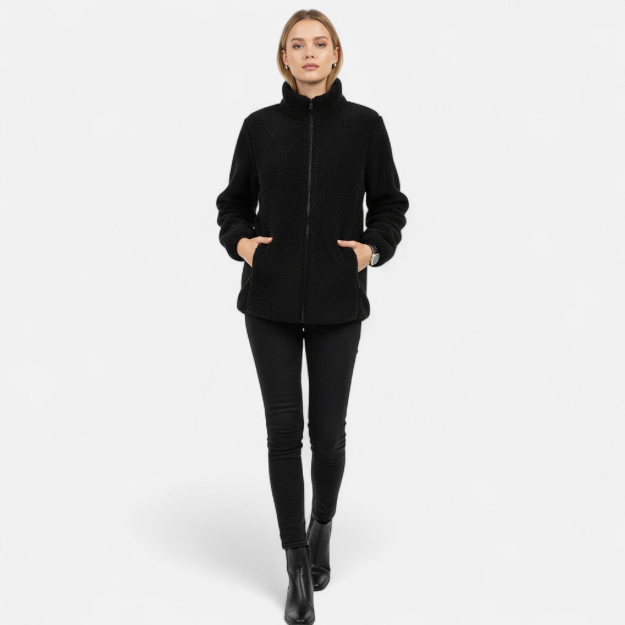 Soreux | Manteau Zippé en Teddy pour Femme