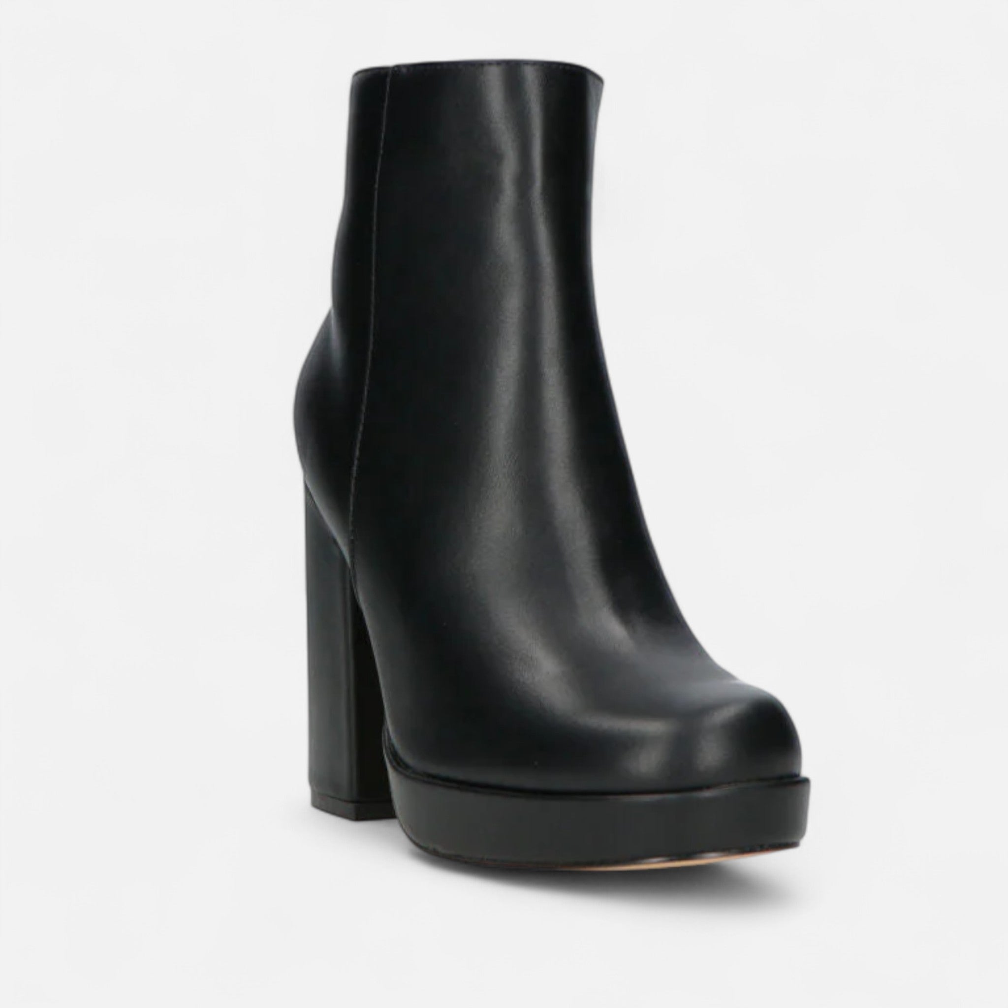 Soreux | Bottines Noires à Talon Sculpté pour Femme