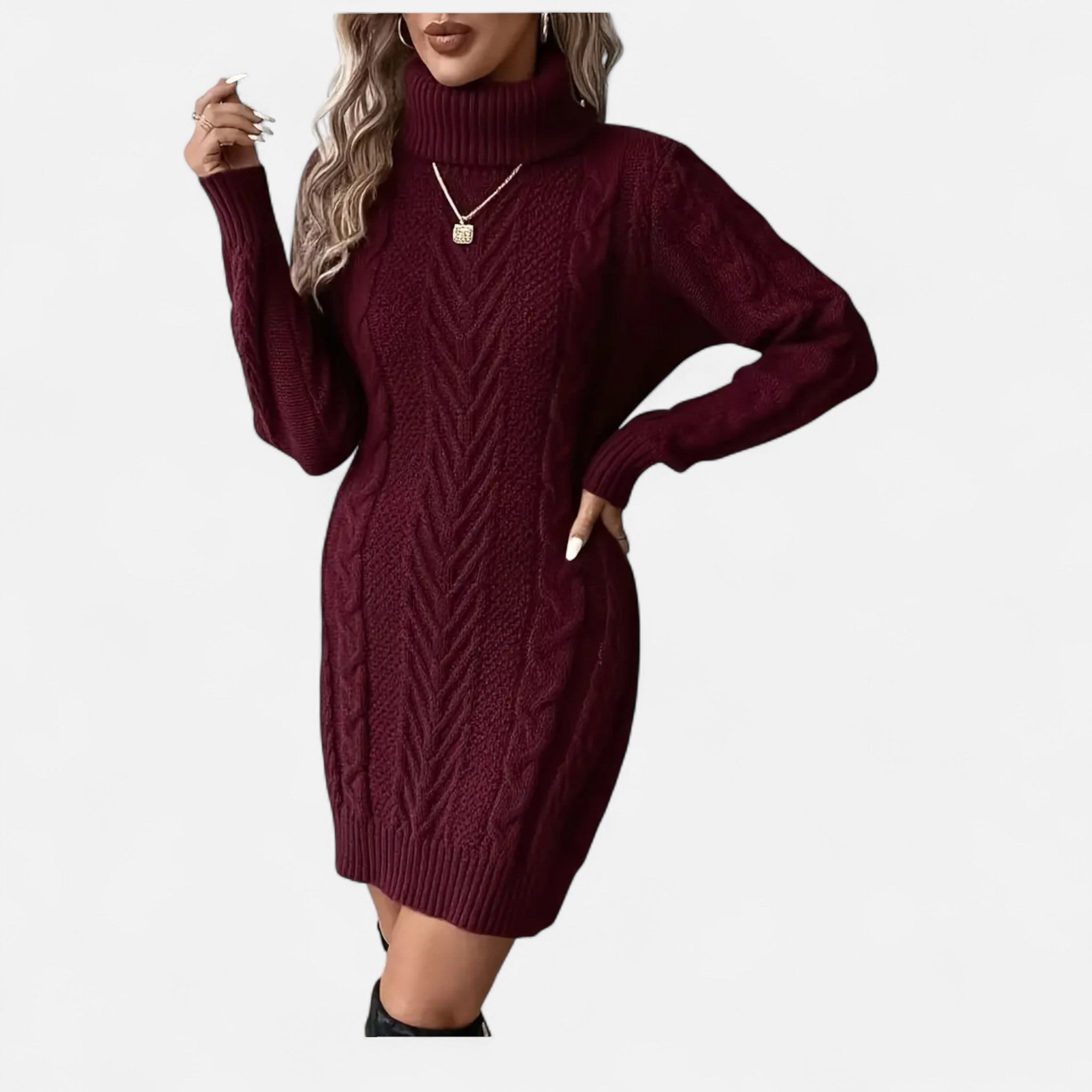 Soreux | Robe Pull en Maille Torsadée pour Femme