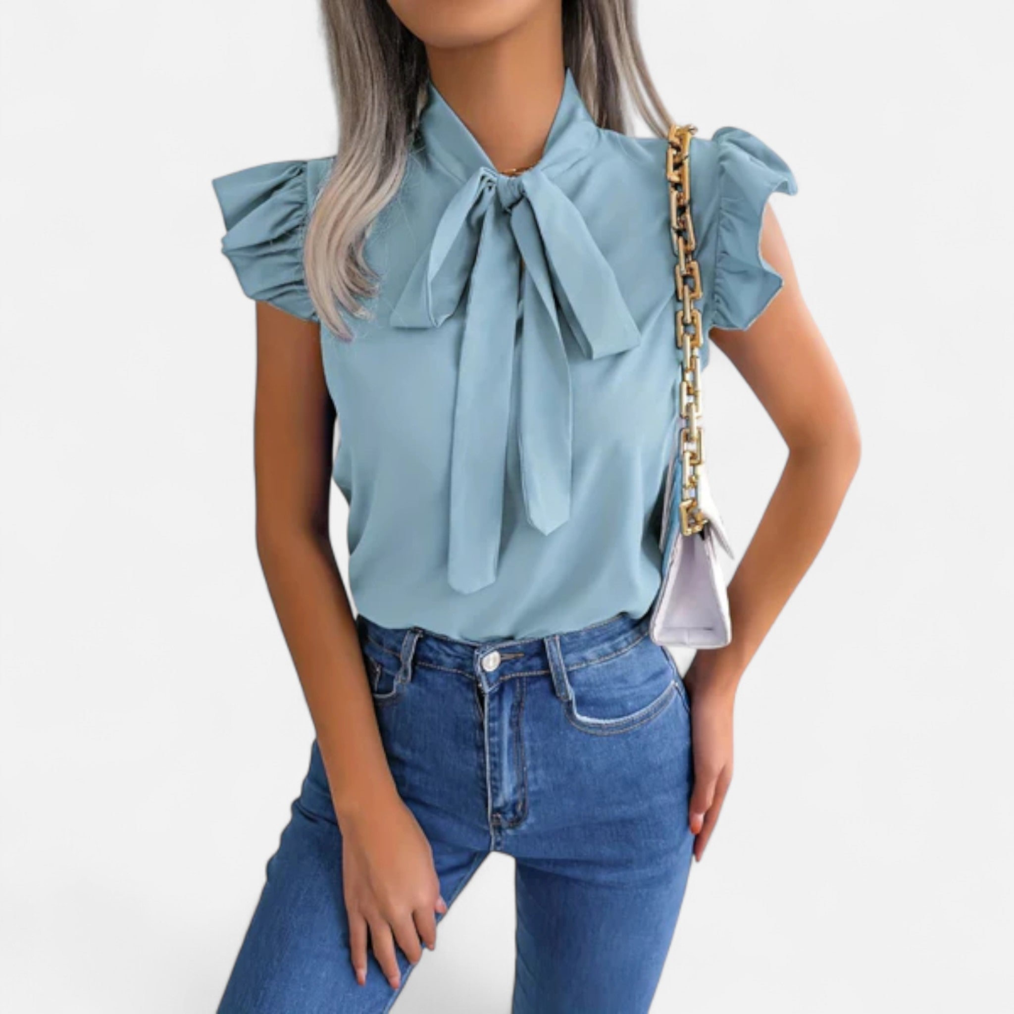 Soreux | Blouse Sans Manches en Mousseline Élégante pour Femme
