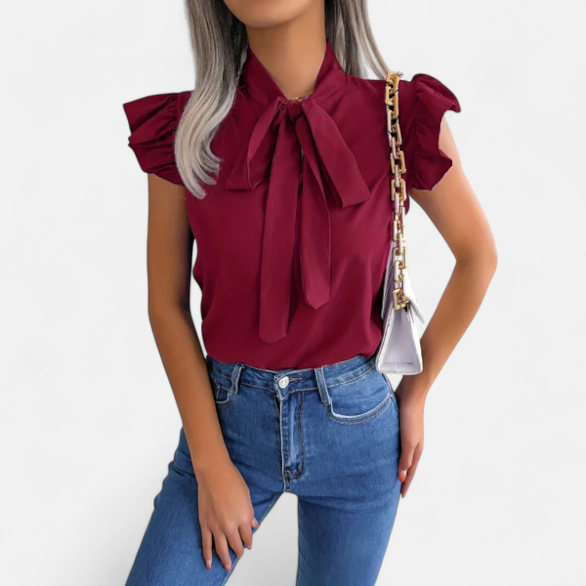 Soreux | Blouse Sans Manches en Mousseline Élégante pour Femme