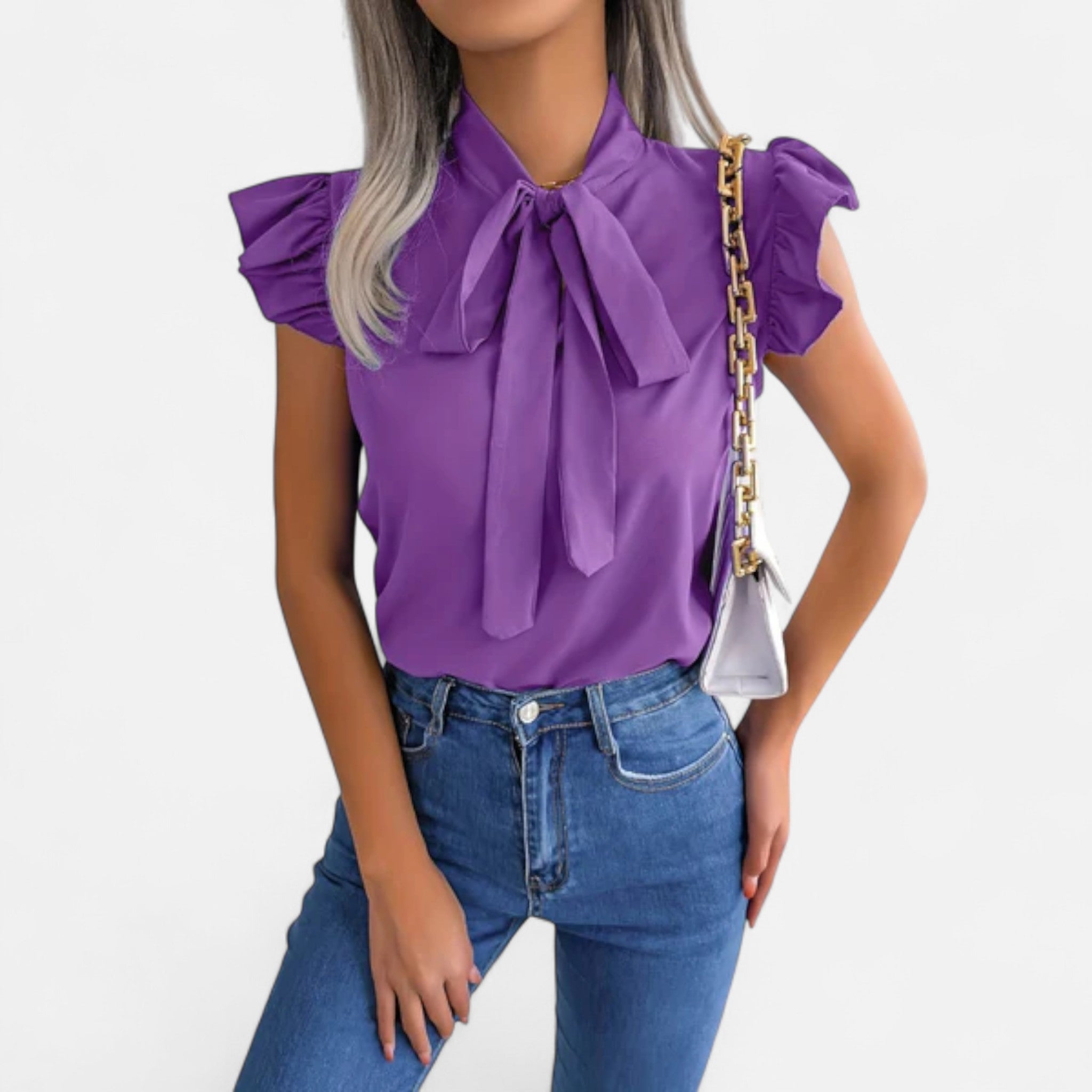 Soreux | Blouse Sans Manches en Mousseline Élégante pour Femme