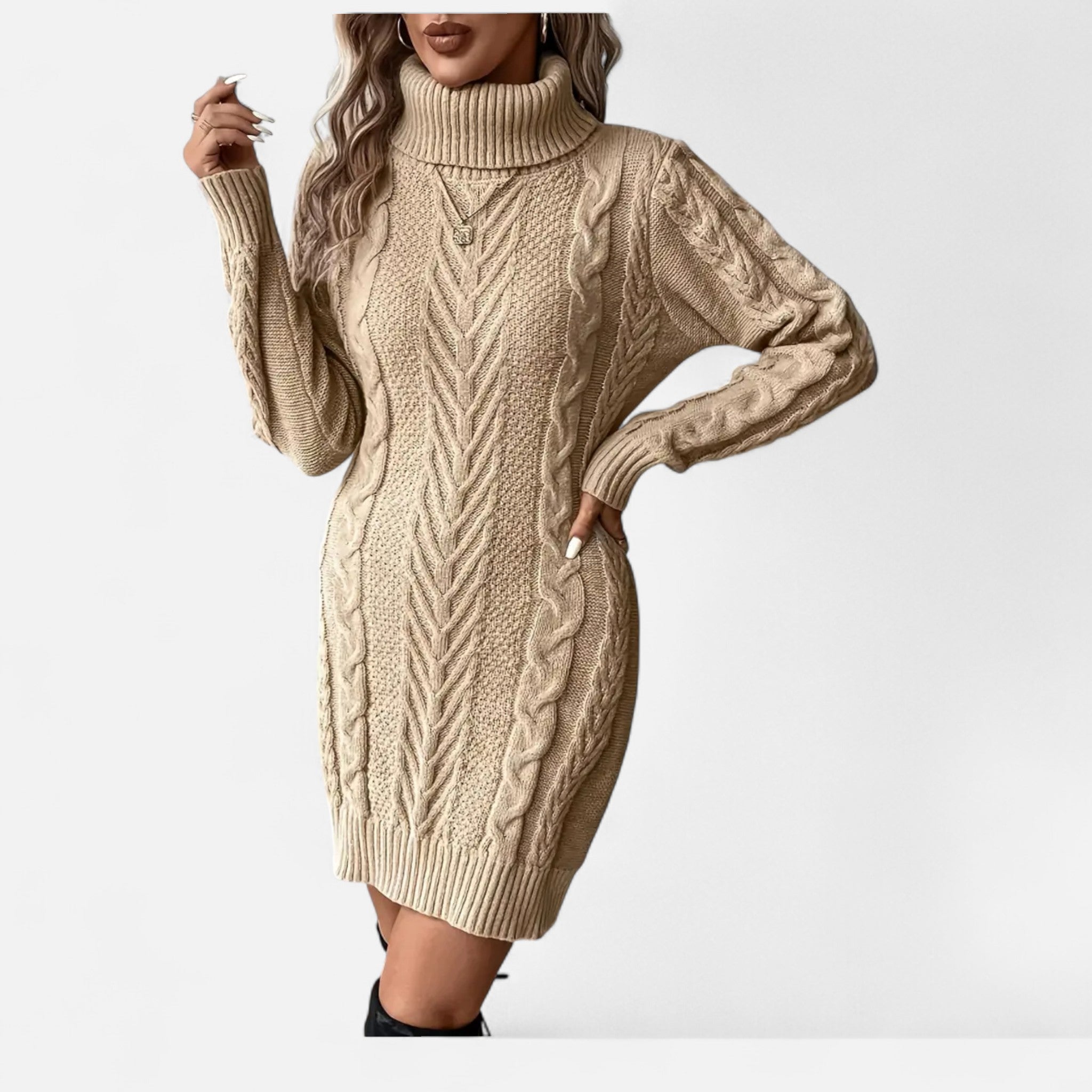 Soreux | Robe Pull en Maille Torsadée pour Femme