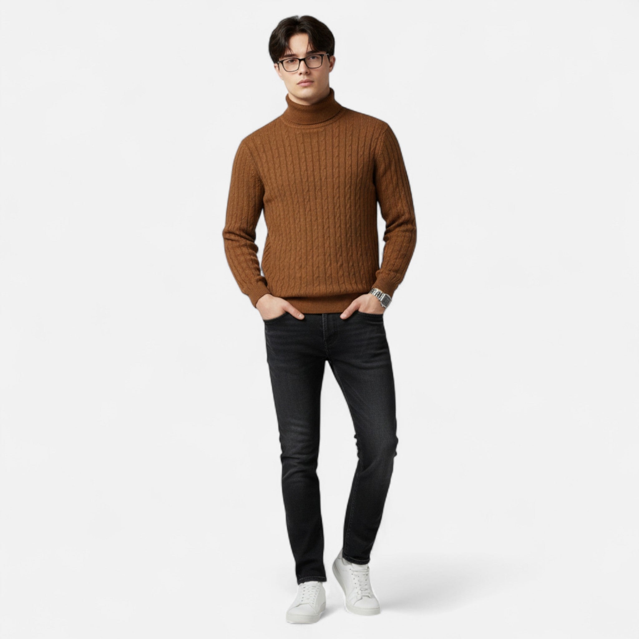Soreux | Pull à Col Montant en Laine pour Homme