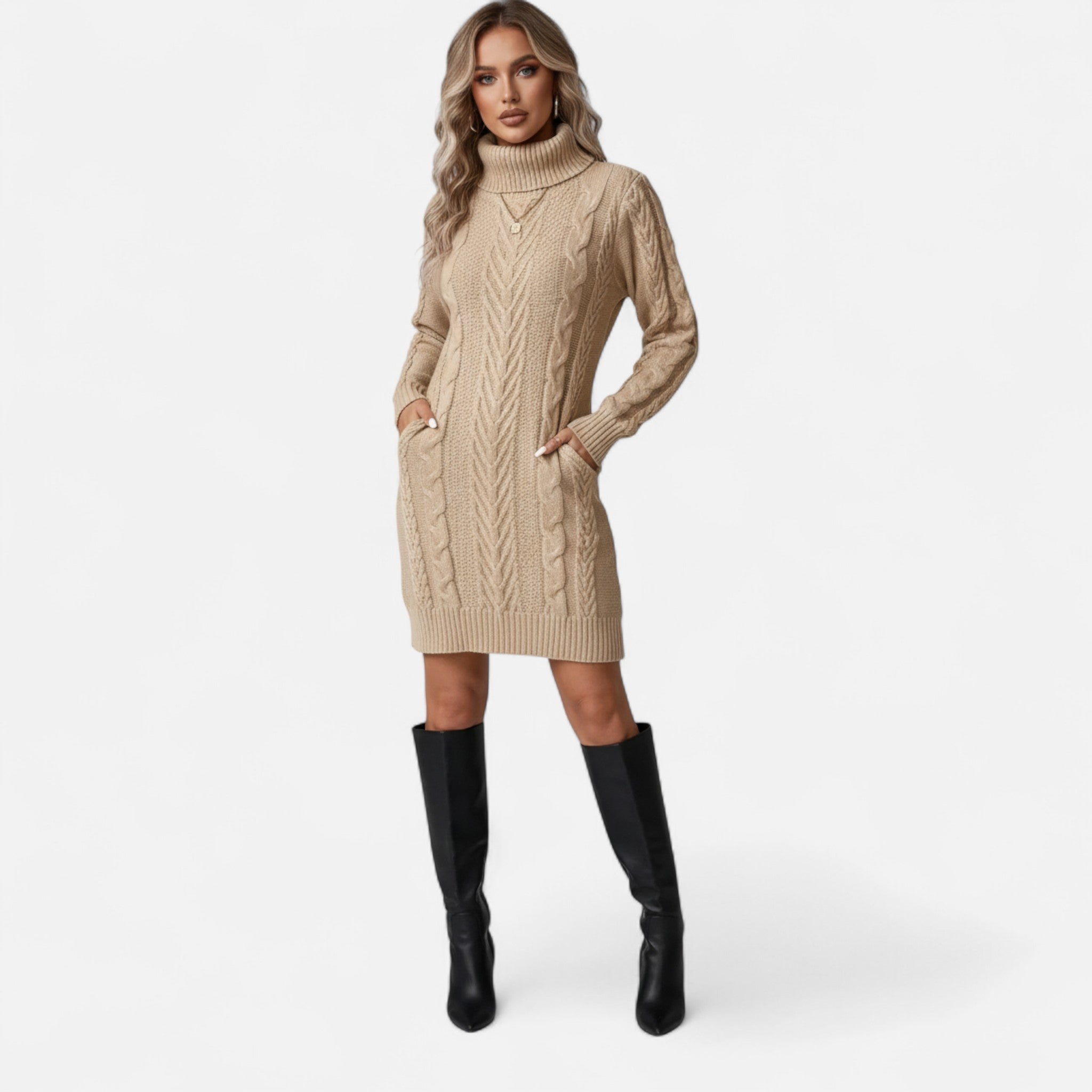 Soreux | Robe Pull en Maille Torsadée pour Femme