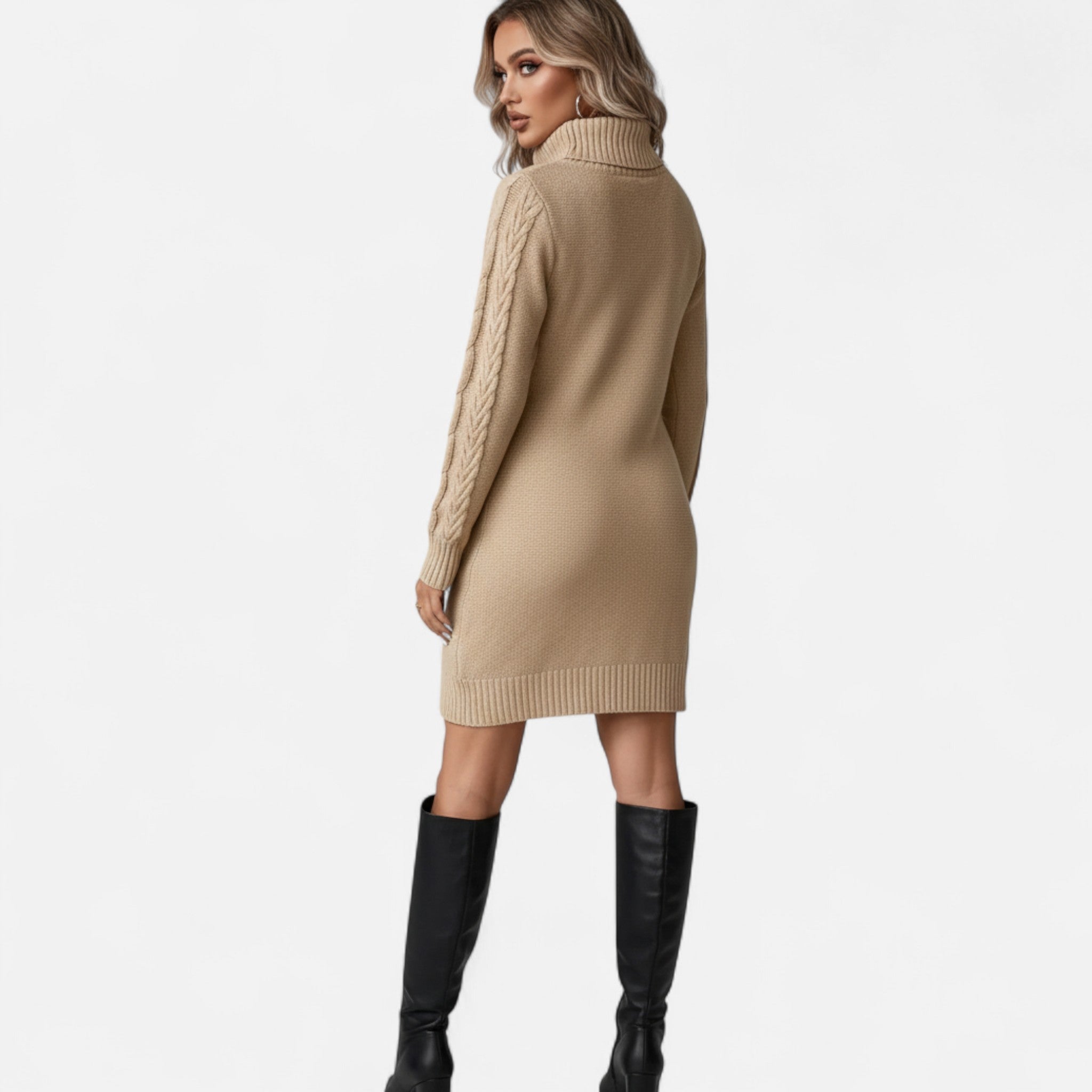 Soreux | Robe Pull en Maille Torsadée pour Femme