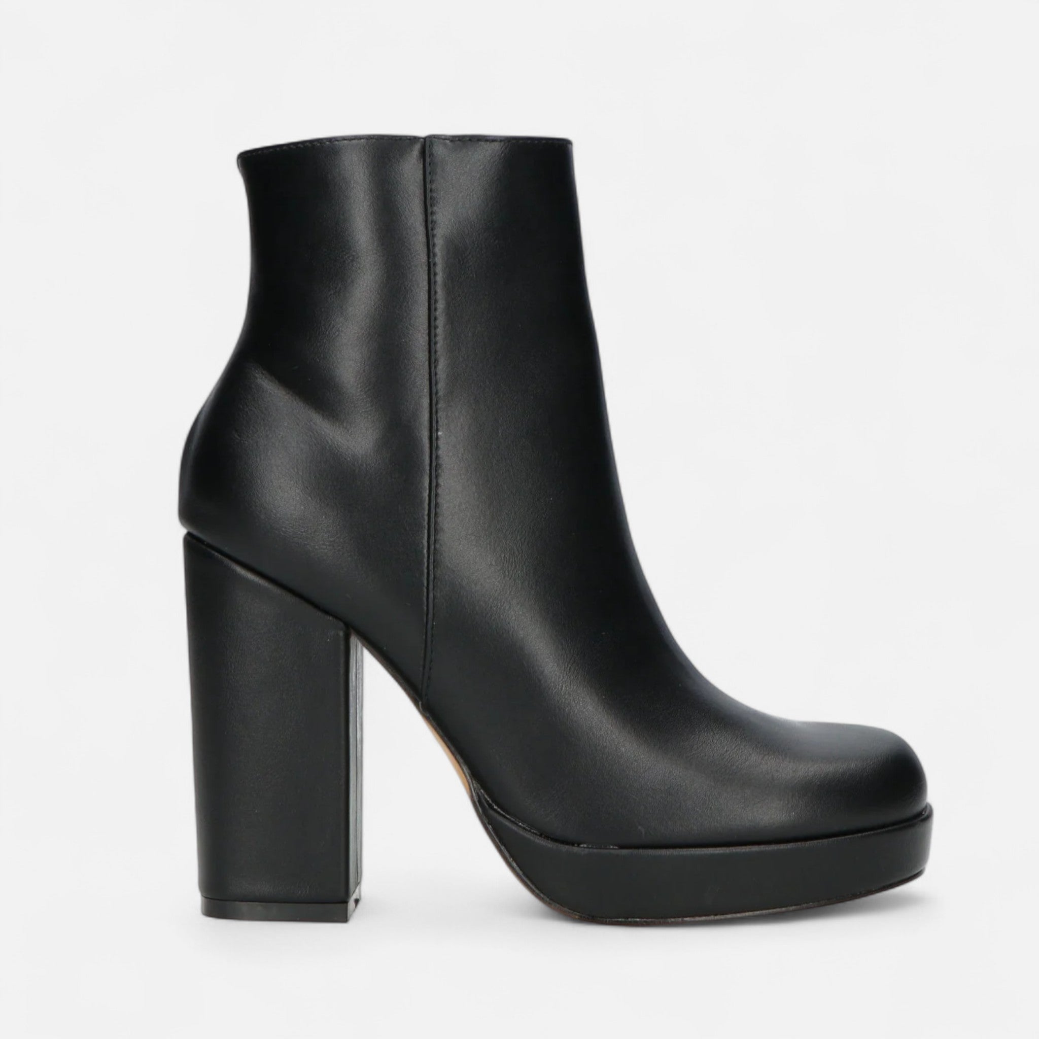 Soreux | Bottines Noires à Talon Sculpté pour Femme