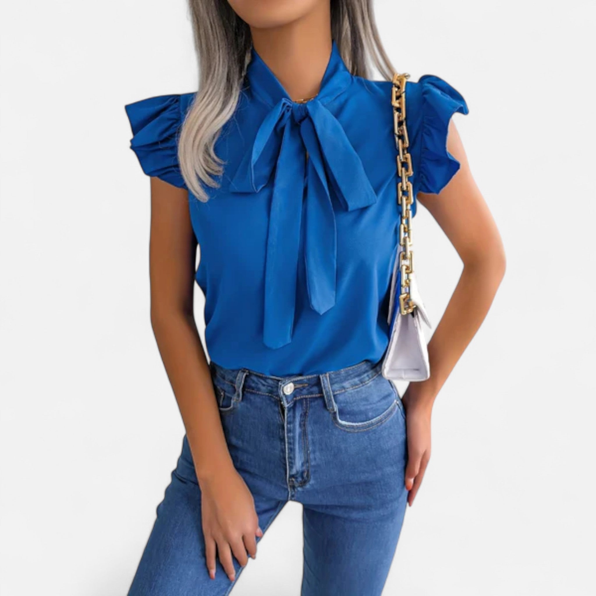 Soreux | Blouse Sans Manches en Mousseline Élégante pour Femme